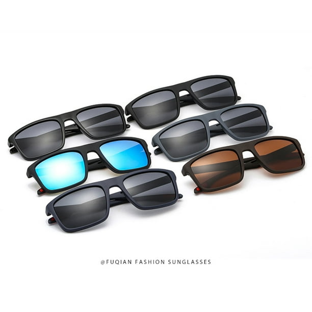 Vintage Square Men Sunglasses Polarized Fashion Plastic Sun Glasses Stylish  Driving Shades Sports Eyewear 