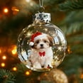 thumbnail image 4 of Hangs Animal 2D Flat Plate Transparent Handmade Winter Series Festival Seasonal Natural Acrylic Decorations, 4 of 4