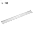 thumbnail image 3 of Uxcell 2 Pcs DIN Rail Slotted Aluminum Mounting Guide 500mm Long 35mm Wide 7.5mm High Silver Tone, 3 of 4