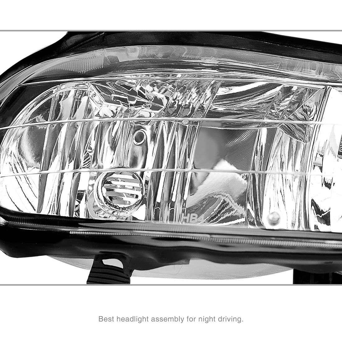 RVNI Headlights Assembly for Chevy Malibu 1997-2003 Halogen Bulb ‎Front Headlamp Replacement Pair