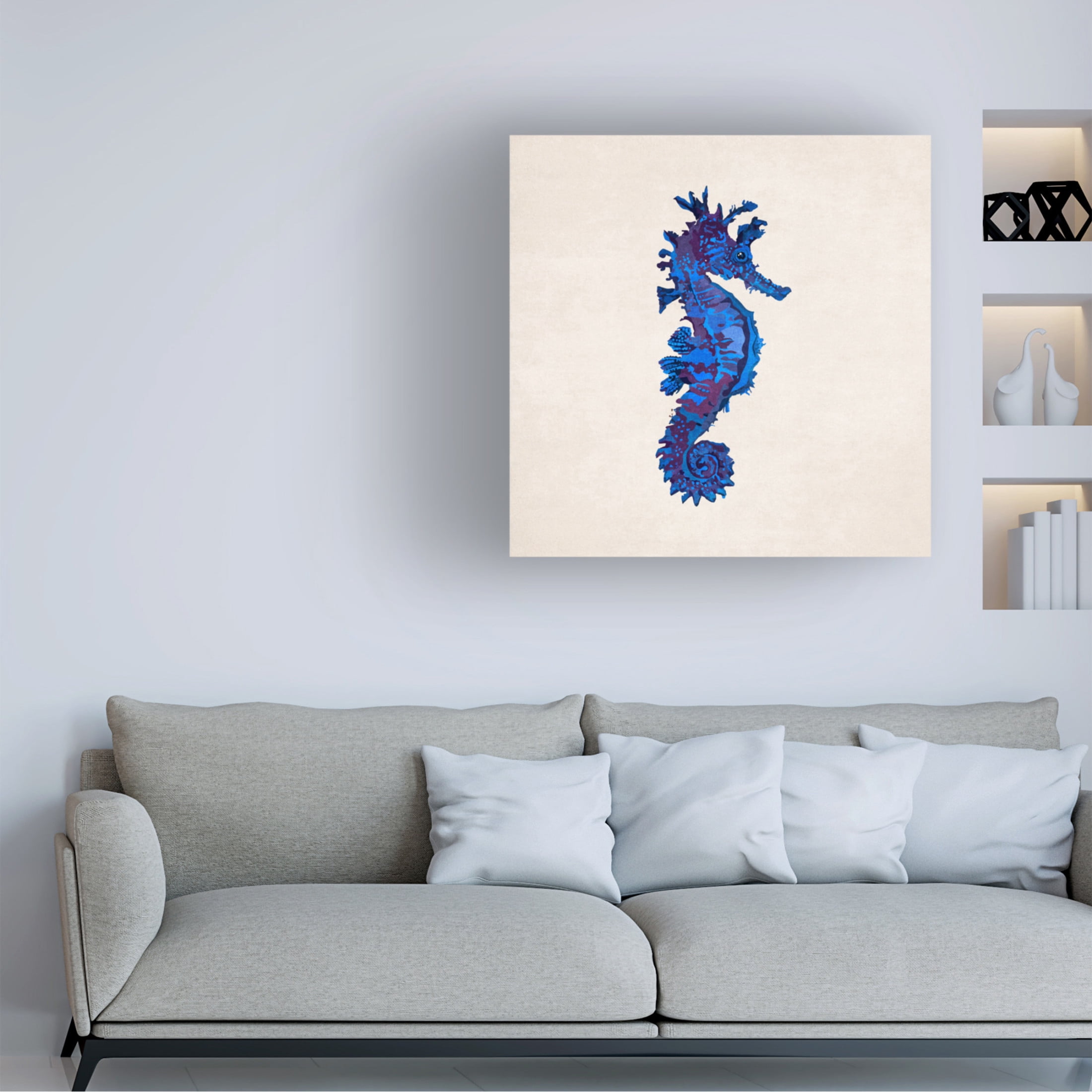 Trademark Fine Art Emel Tunaboylu Mor Canvas Wall Art