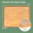 thumbnail image 5 of BambooMN Organic Bamboo Tea Serving Tray - 11"x8.9"x0.6" - 1 Piece, 5 of 8