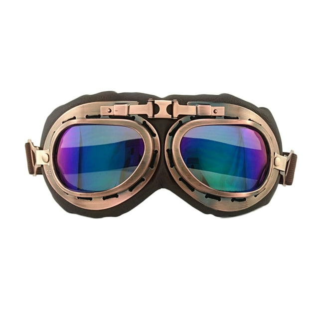 Bangcool Ski Goggles Adjustable Windproof Vintage Outdoor Goggles Motorcycle Goggles
