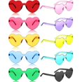 thumbnail image 1 of Gafas de Sol Frienda en Forma de Corazón sin Montura en Color Dulce x20, 1 of 6