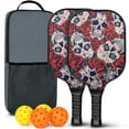 thumbnail image 2 of Fighting Series Pickleball Paddles Set Of 2, Fiberglass Surface, 4 Balls & Bag, 2 of 6