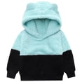 thumbnail image 2 of Splozh Baby Boy Hoodie 2T 3T 4T 5T 6T 7T Unisex Boys Girls Sherpa Hoodie Fleece Lined Hooded Sweatshirt Pullover Kids Fall Winter Hoodies,Sky Blue,4-5 Years, 2 of 8