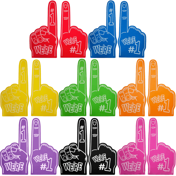 Guantes de mano grandes No. Juegos Guantes de animación Favores de fiesta deportivos Rojo 1PCS