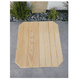 thumbnail image 4 of Mesa Plegable De Madera Sin Esquinas Acabado Fino, Marron Claro, 4 of 5