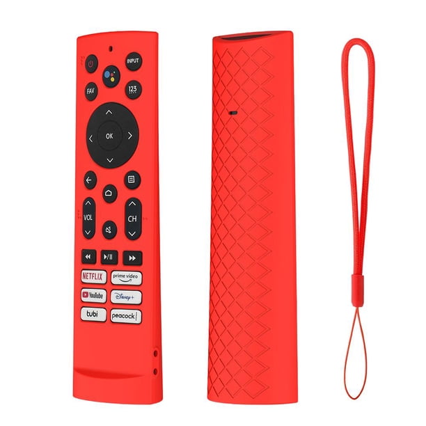 2 uds. Funda Protectora de Silicona No Tóxica para Hisense ERF3F80H ZDB1210320 Roja