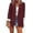 Wine, variant on Cardigan Blouses for Women Casual Jackets Dressy 2025 Lapel Blazers Long Sleeve Tops for Women Business Casual Outfits Office Work Suit Loose Fits for Fall Winter S-XL