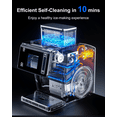 thumbnail image 2 of Snowflake Maker, Portable Power Ice Shaved machine with Rapid Cooling, Food-Grade Stainless Steel Material, Adjustable Speed Frozen Drink Maker for Home, Party, School, 2 of 6
