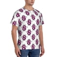 thumbnail image 2 of Bixox Men's Cute Number 8 Printed Short Sleeve Skinny Athletic T-Shirt, 2 of 6