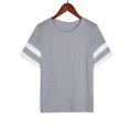 thumbnail image 4 of Womens Summer Tops Sevevn Womens Oversized Tees Loose T Shirts Half Sleeve Round Neck Color BlockTunic Tops, 4 of 6