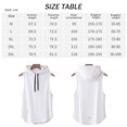 thumbnail image 4 of Sudadera Deportiva Para Hombre Camisetas Sin Mangas Sin Mangas Entrenamiento Gimnasio Culturismo Músculo Camiseta De Secado Rápido - Blanco, 4 of 7