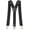 Black, variant on Mens Braces Suspenders 4cm Wide Heavy Duty Trousers with Strong 3 Metal Clips Adjustable and Elastic Y Form for Men and Women