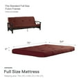 thumbnail image 4 of Mainstays 6 Inch Futon Mattress with Tufted Cover and Recycled Polyester Fill, Full, 4 of 7
