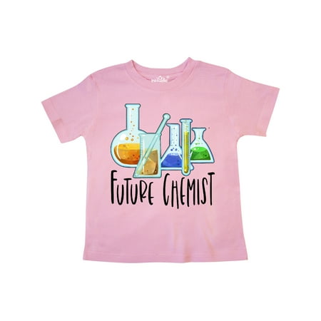

Inktastic Future Chemist with Beakers Test Tubes and Formulas Gift Toddler Boy or Toddler Girl T-Shirt