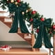 thumbnail image 5 of Adorno navideño con lazo de satén rojo grande | Lazo decorativo extragrande de 40 x 110 cm con cinta de 1,1 m | Adorno navideño de fibra de poliéster para decoración del hogar y fiestas, 5 of 5