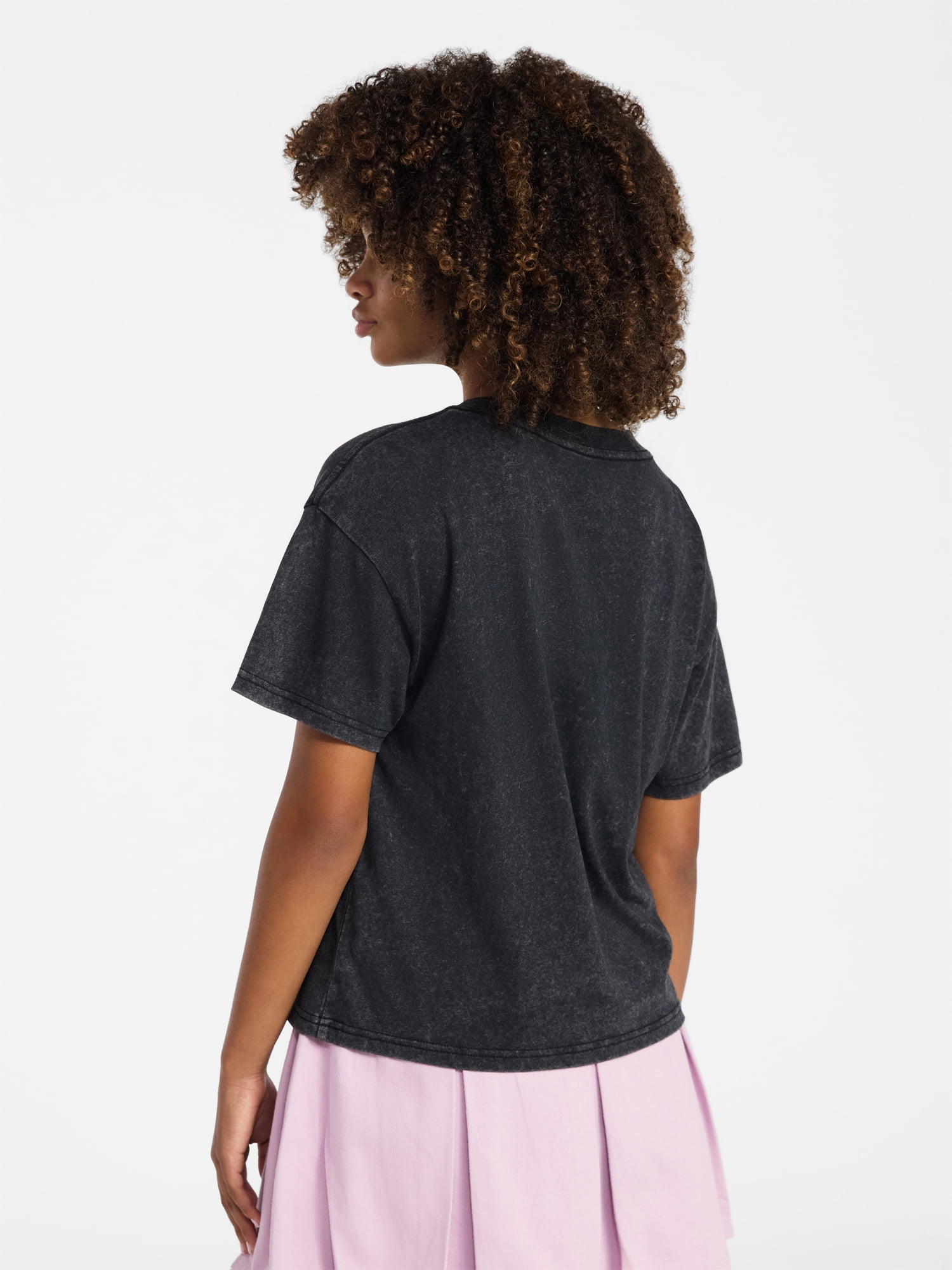 Weekend Academy Girls Oversized Graphic Tee with Short Sleeves, Sizes 4-18