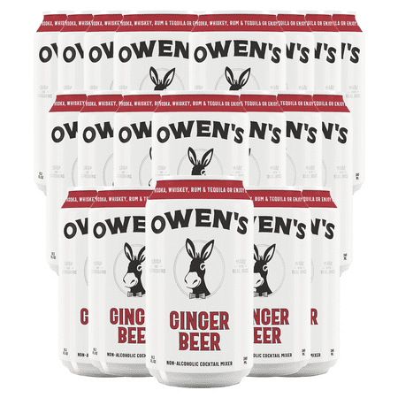 Owen’s Craft Mixers Ginger Beer HandA with Premium Ingredients Vegan & Gluten-Free Soda Mocktail and Cocktail Mixer