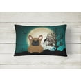 thumbnail image 2 of Carolines Treasures BB2203PW1216 Halloween Scary French Bulldog Brown Canvas Fabric Decorative Pillow, 12H x16W,, 2 of 3