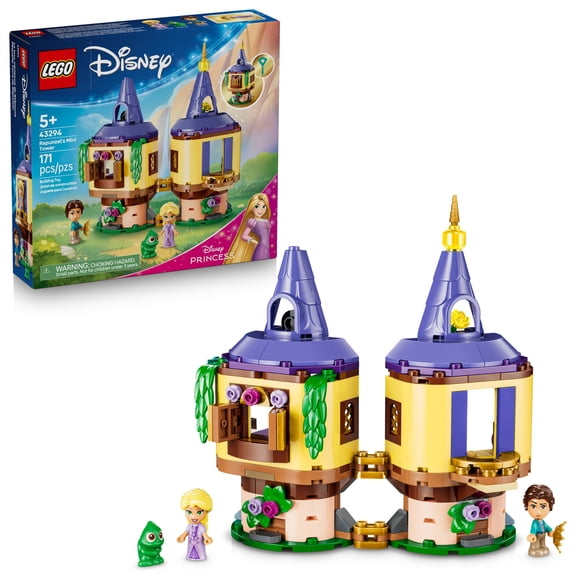 LEGO Disney Princess Rapunzel's Mini Tower - Building Toy for Girls & Boys, Ages 5  - Disney Gifts for Kids with 3 Movie Character Figures - 43294