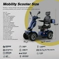 thumbnail image 4 of Xlluproid Heavy Duty Electric Mobility Scooter,800W All Terrain 4 Wheel Powered Scooters for Seniors and Adults,Handicap Scooter for Travel with Long Range Battery,Sapphire Blue, 4 of 17