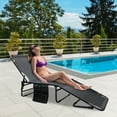 thumbnail image 5 of Lilypelle Folding Camping Cot Outdoor Lounge Chair Adjustable 4-Position recliner Chaise Lounge Chair for Home/Office Nap and Beach Pool Vacation, 5 of 6