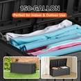 thumbnail image 7 of Decksplore 150 Gallon Lockable Resin Deck Box, Waterproof & Outdoor Storage Box for Outdoor Cushion Storage and Outdoor Delivery Storage, Stylish Outdoor Bench,black, 7 of 7