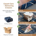 thumbnail image 3 of NewBuros 3'x5' Area Rug for Living Room, Machine Washable Non-Slip Rug, Soft Low Pile Stain Resistant Vintage Western Indoor Rug for Bedroom Dining Room, Darkblue, 3 of 8