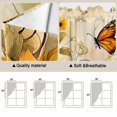 thumbnail image 3 of Sunflower Kitchen Window Curtains, Swag Curtains Valance for Bedroom Living Room Bathroom, Butterfly Spring Floral Retro Rod Pocket Window Treatment Curtain Block Drapes 2 Panels 28"x36", 3 of 9