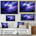 thumbnail image 4 of Designart "Storm delicate Lightning" Landscapes Floater Framed Canvas Art Print, 4 of 7