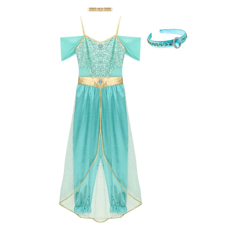 sachin and babi light blue dress Turquoise blue fairy dress with sequins sparkle details and asymmetrical hem
