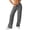 Grey, variant on Women's Yoga Trousers Wide Leg Trousers Sports Trousers Work Casual Trousers With Pockets