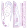 thumbnail image 1 of Wosthever Medida a medida con regla curva francesa, 6 piezas, para coser, dibujo, costura no rígida, curva francesa Tela de costura y artesanía, 1 of 6