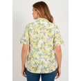 thumbnail image 3 of Roaman's Women's Plus Size French Check Shirt, 3 of 6