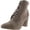 Dark Taupe, variant on Madden Girl Womens Justinee Faux Suede Heels Combat & Lace-up Boots