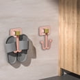 thumbnail image 1 of Zapatero, organizador de zapatos, estante para zapatillas de baño, sin perforaciones ni vestigios, gancho de instalación, estante de plástico para baño., 1 of 6