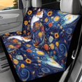 thumbnail image 2 of Chririnla Car Seat Covers for Interior Automotive, Cat and Daisy Pattern Design 2pcs Car Rear Seat Covers Non-Slip Comfortable, 2 of 7