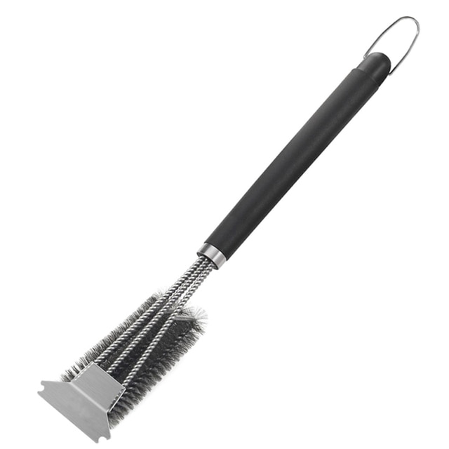UMMH Brush with Scraper BBQ Cleaner Tools for All Grill Types Net