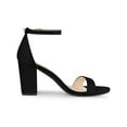 thumbnail image 3 of BLISSFUL STEP Women's Ankle Strap High Block Heels Sandals Black 8, 3 of 7