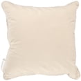 thumbnail image 2 of Spencer Mene Basketweave Decrative Throw Pillow, White, 20" x 20", 1pc Square, 2 of 2