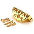 thumbnail image 1 of QualitChoice Headless Guitar Bridge Professional Electric Bass Tailpiece Spare Parts Concert Musical Instrument Fitting Gift Gold 1Set, 1 of 6