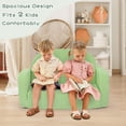 thumbnail image 2 of Sofá Infantil Foryoomi Extra Ancho 2 en 1 con Manta Verde, 2 of 7
