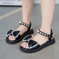 thumbnail image 2 of enyan Little Kids Girls Dress Pumps Glitter Sequins Princess Low Heels Princess Dress Shoes Party Dance Shoes Rhinestone Sandals Dress Shoes For Girls,Black,Size 11.5, 2 of 7