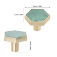 thumbnail image 2 of IDEANATEGRATE 4Ud De Metal Verde Con Hexagonal Para Puertas Y Muebles De Fácil Instalación, 2 of 6