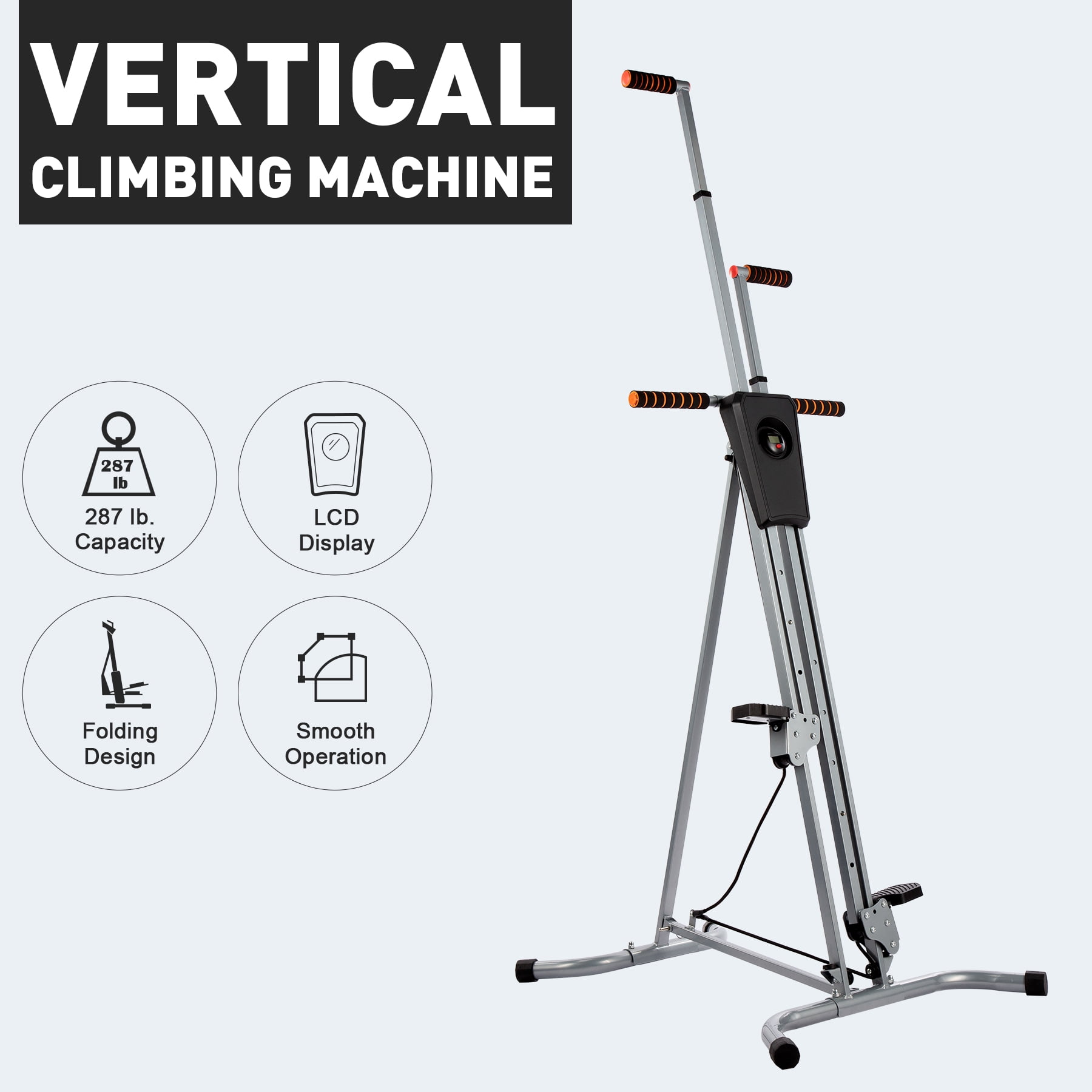 Preenex Foldable Vertical Climber Home Gym Workout Climbing