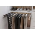 thumbnail image 4 of Hardware Resources Ppr-3014 30" Wide 16 Hook Pull Out Pants Hanger Rack - Nickel, 4 of 7