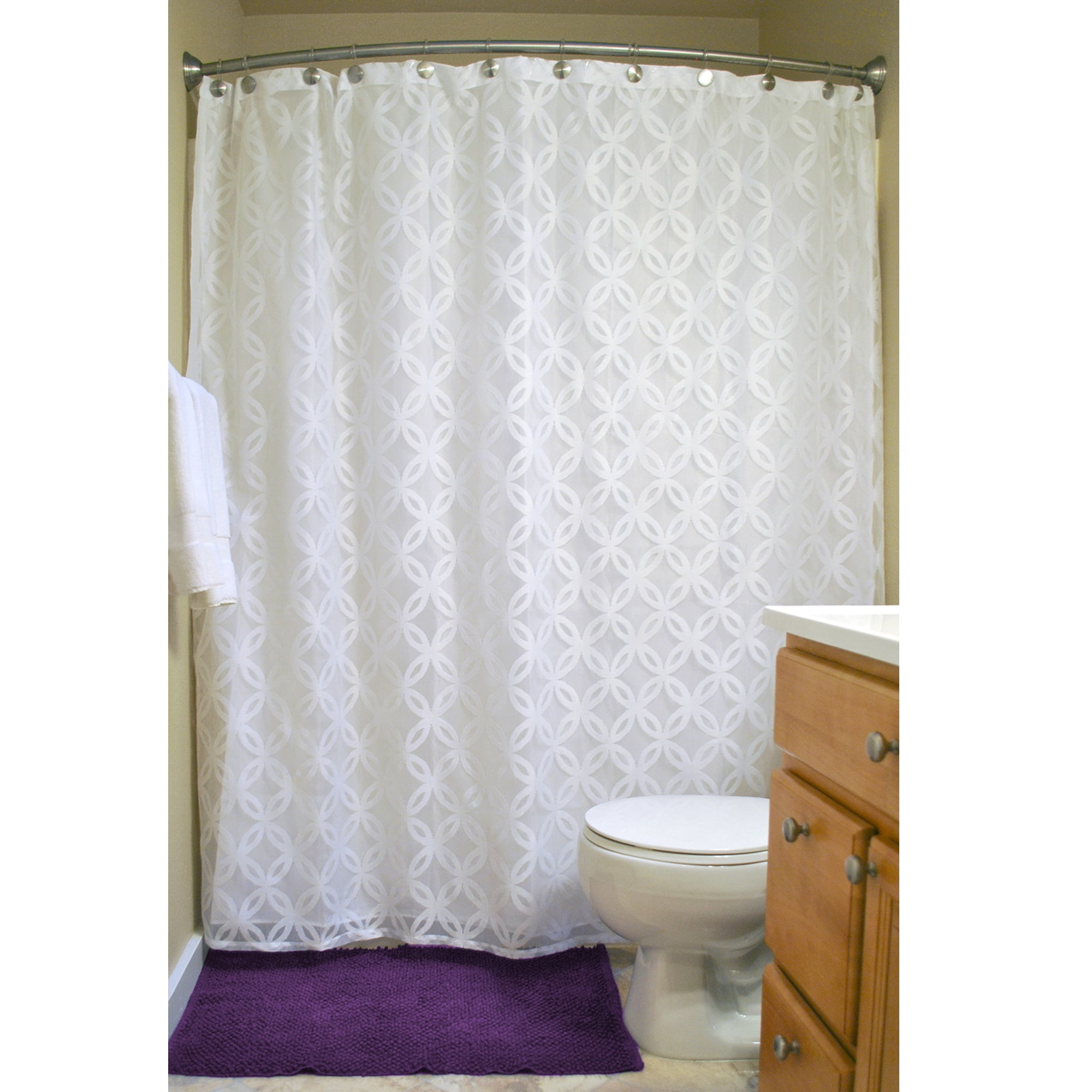 lattice shower curtain