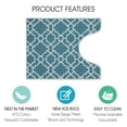 thumbnail image 6 of Sussexhome Toilet Mat - Machine Washable & Absorbent Bath Rugs for Bathroom Floor - Plush, Non Slip Bath Rug - Polyester & Cotton Bathroom Rugs with Printed Pattern Design - 20”x24" Bathroom Mats, 6 of 9